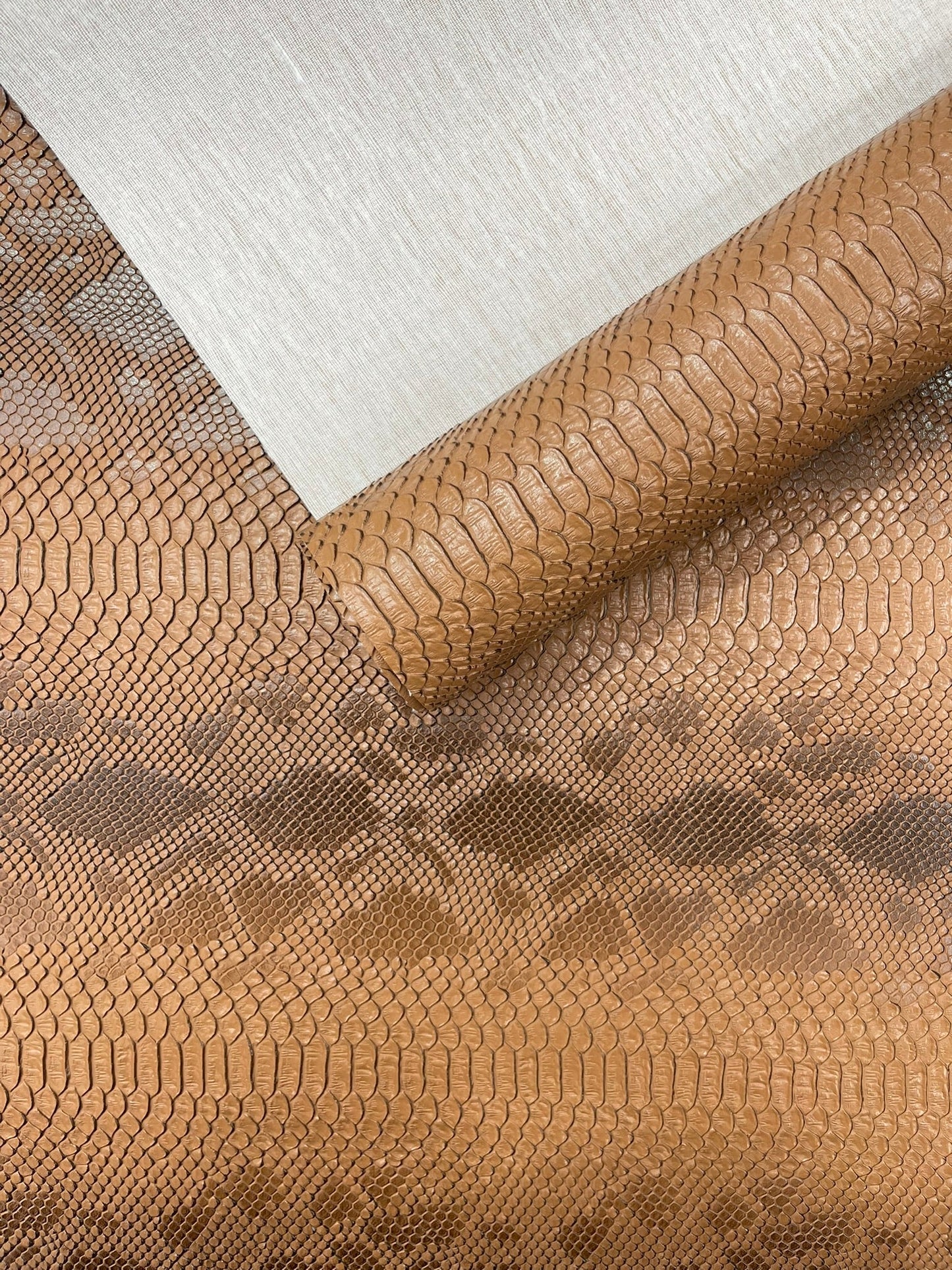 Viper Snake Skin Texture Faux Leather Fabric| 54" Wide| Upholstery| Sold By The Yard