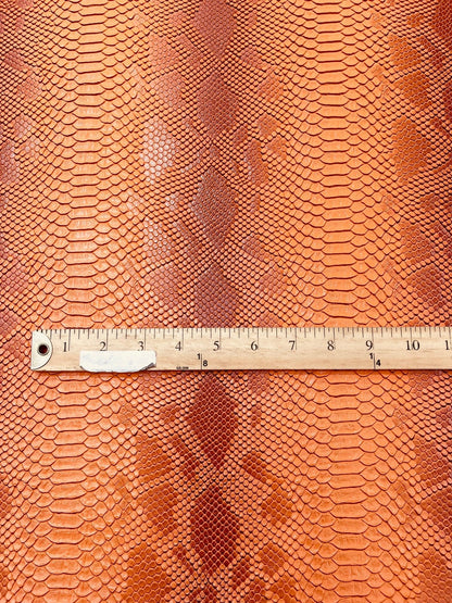 Viper Snake Skin Texture Faux Leather Fabric| 54" Wide| Upholstery| Sold By The Yard