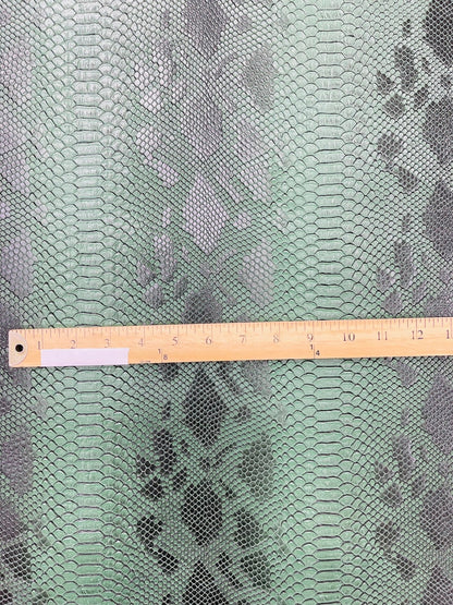 Viper Snake Skin Texture Faux Leather Fabric| 54" Wide| Upholstery| Sold By The Yard