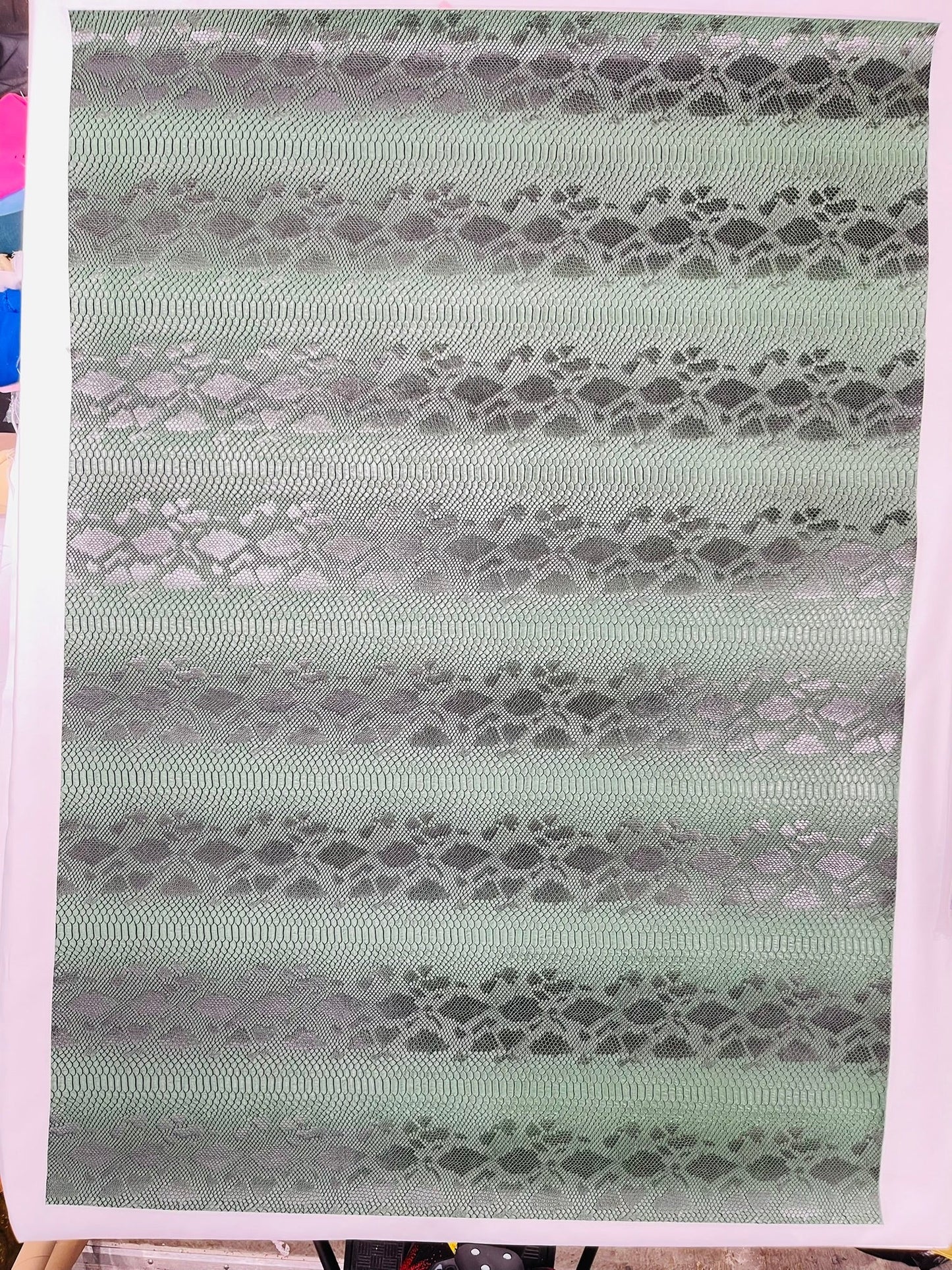 Viper Snake Skin Texture Faux Leather Fabric| 54" Wide| Upholstery| Sold By The Yard