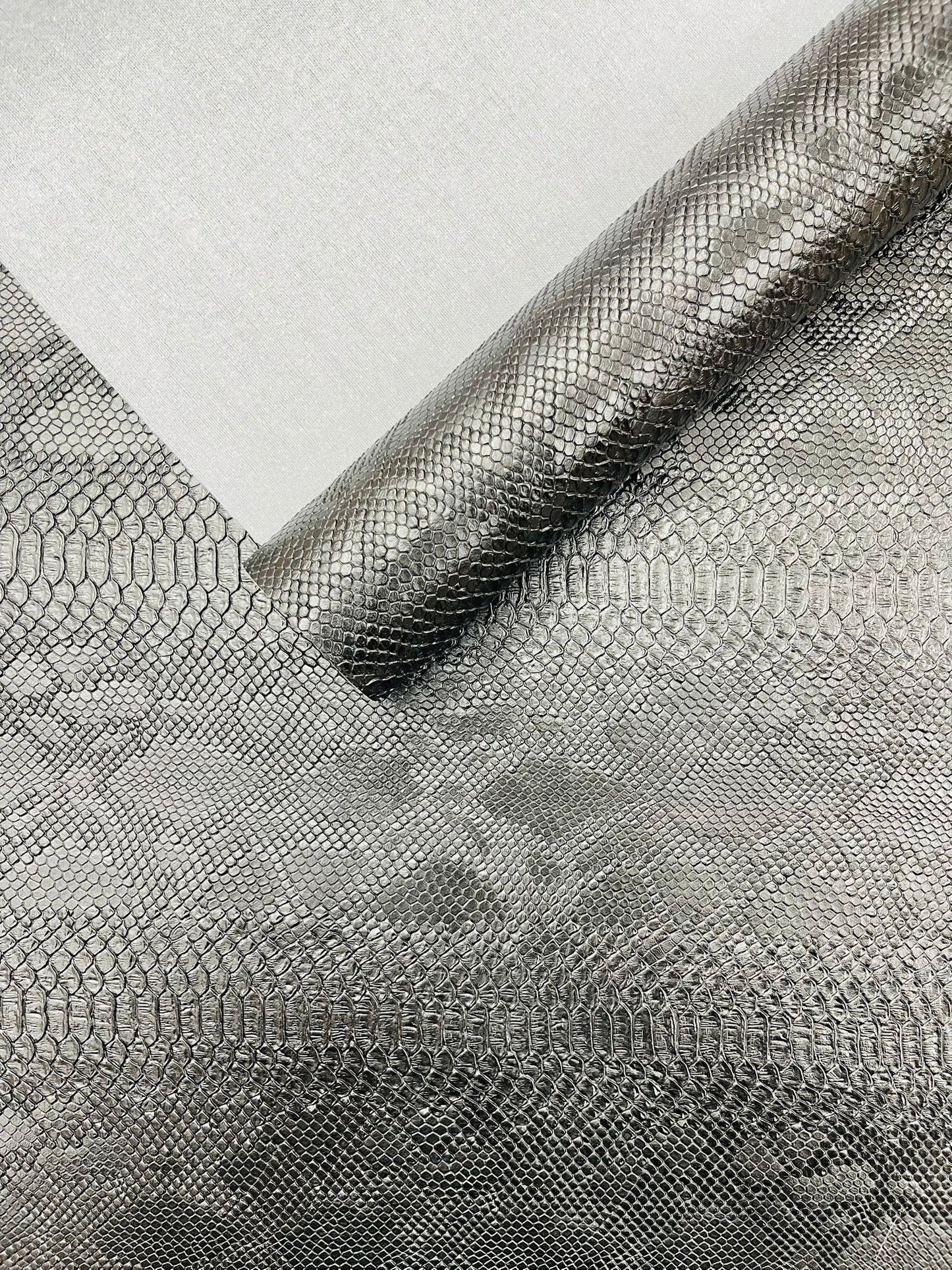 Viper Snake Skin Texture Faux Leather Fabric| 54" Wide| Upholstery| Sold By The Yard
