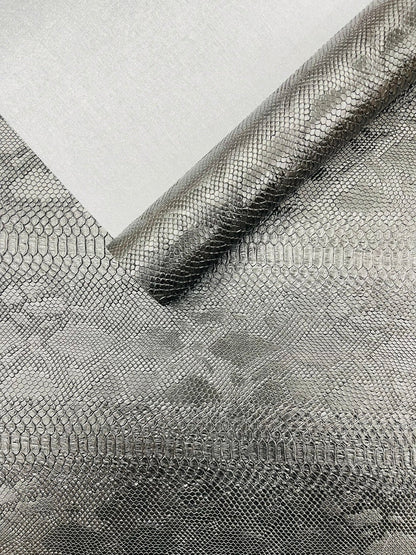 Viper Snake Skin Texture Faux Leather Fabric| 54" Wide| Upholstery| Sold By The Yard