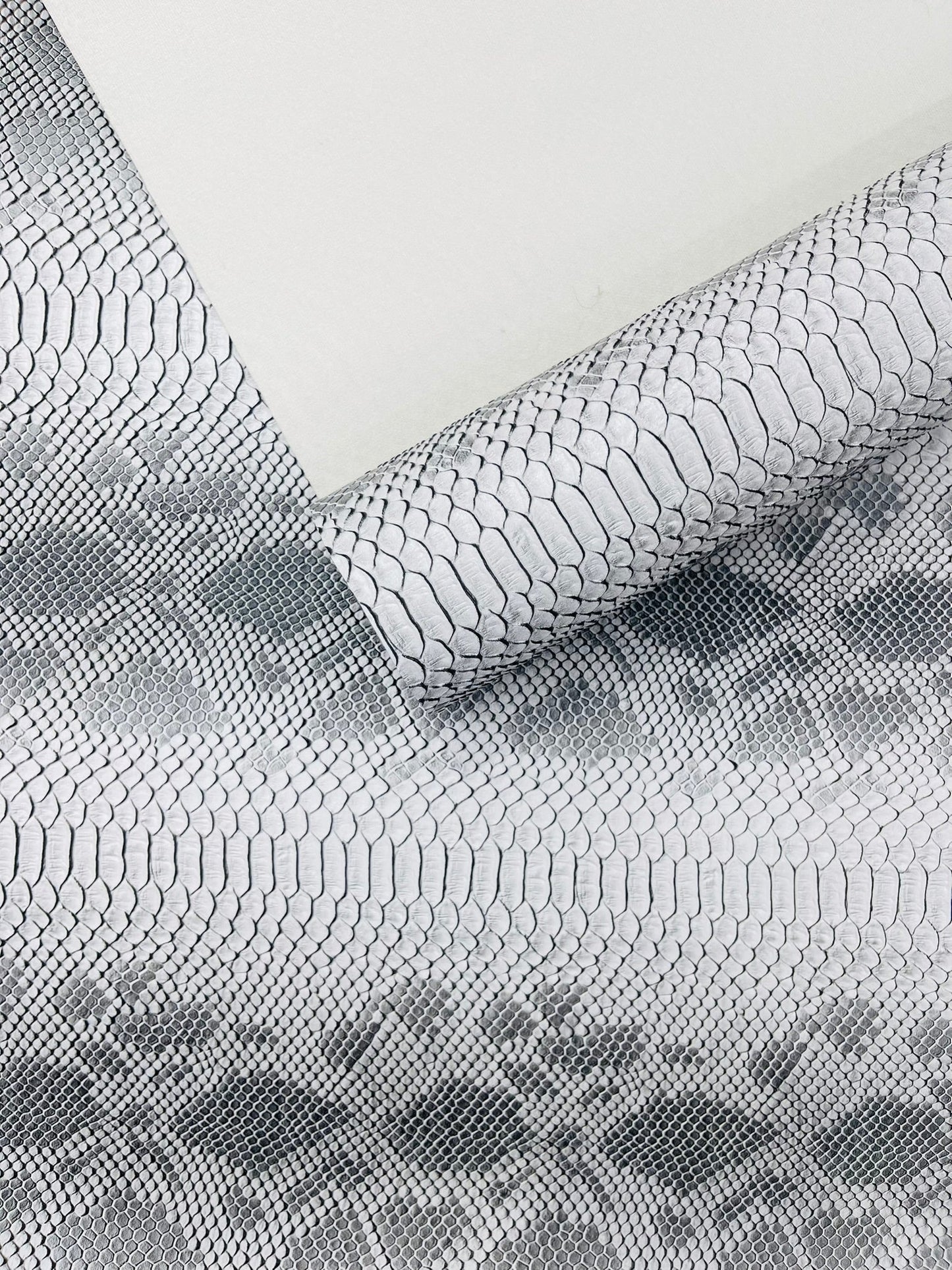 Viper Snake Skin Texture Faux Leather Fabric| 54" Wide| Upholstery| Sold By The Yard