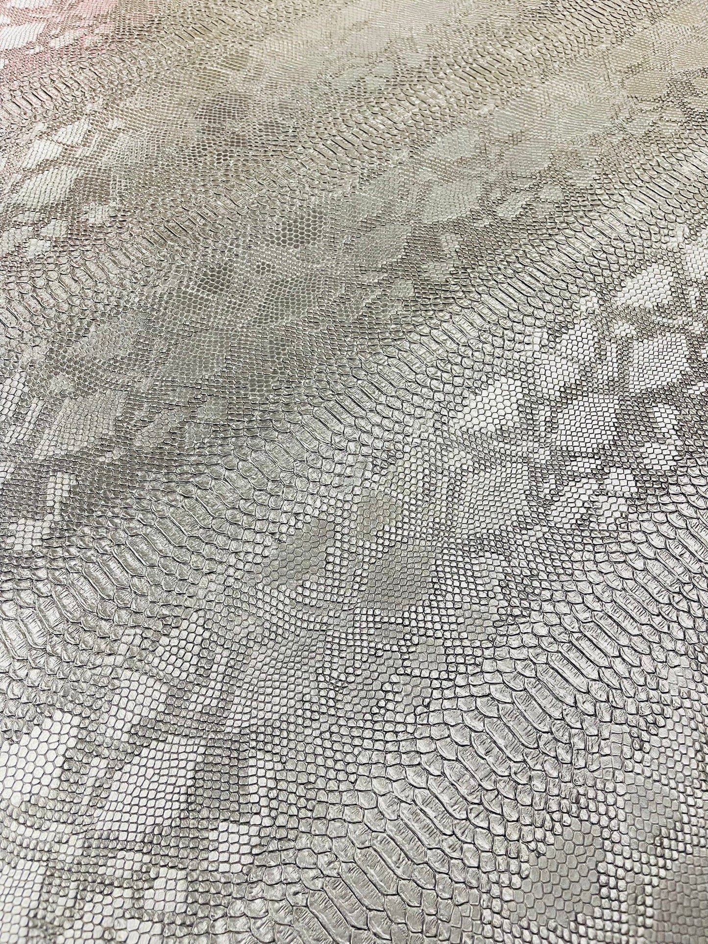 Viper Snake Skin Texture Faux Leather Fabric| 54" Wide| Upholstery| Sold By The Yard