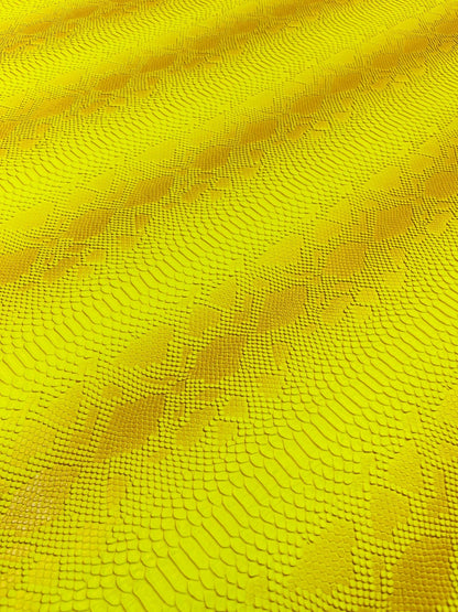 Viper Snake Skin Texture Faux Leather Fabric| 54" Wide| Upholstery| Sold By The Yard