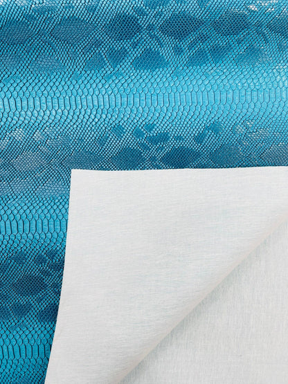 Viper Snake Skin Texture Faux Leather Fabric| 54" Wide| Upholstery| Sold By The Yard