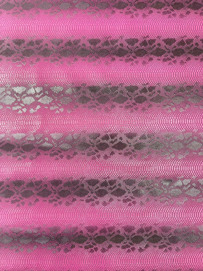Viper Snake Skin Texture Faux Leather Fabric| 54" Wide| Upholstery| Sold By The Yard