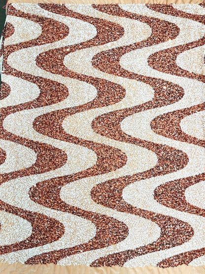 Wave Sequin Stretch Velvet 54" Wide| New Creations Fabric & Foam Inc.
