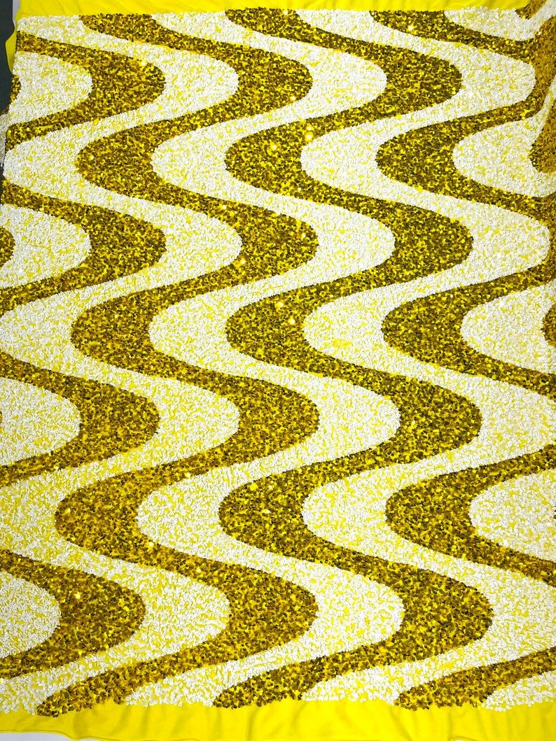 Wave Sequin Stretch Velvet 54" Wide| New Creations Fabric & Foam Inc.