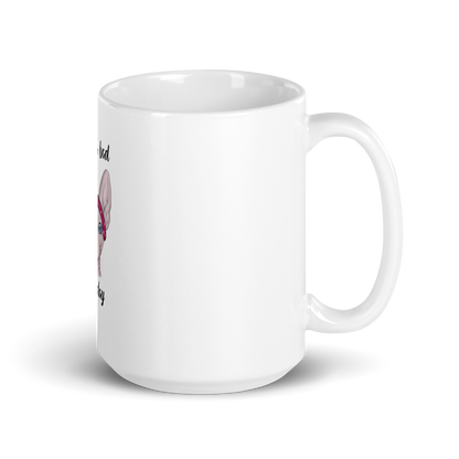 "NEVER A BAD HAIR DAY" SPHYNX COFFEE MUG