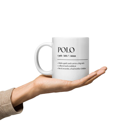 Jumbo White Glossy Mug - 20 oz.  - Polo
