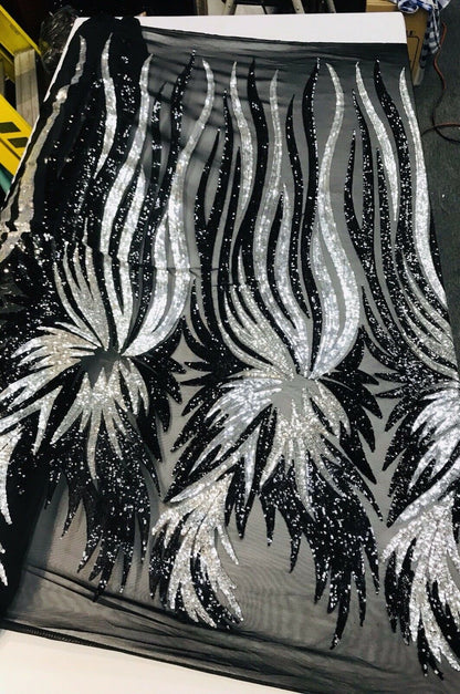 Wing Sequin Fabric 54” Wide| New Creations Fabric & Foam Inc.