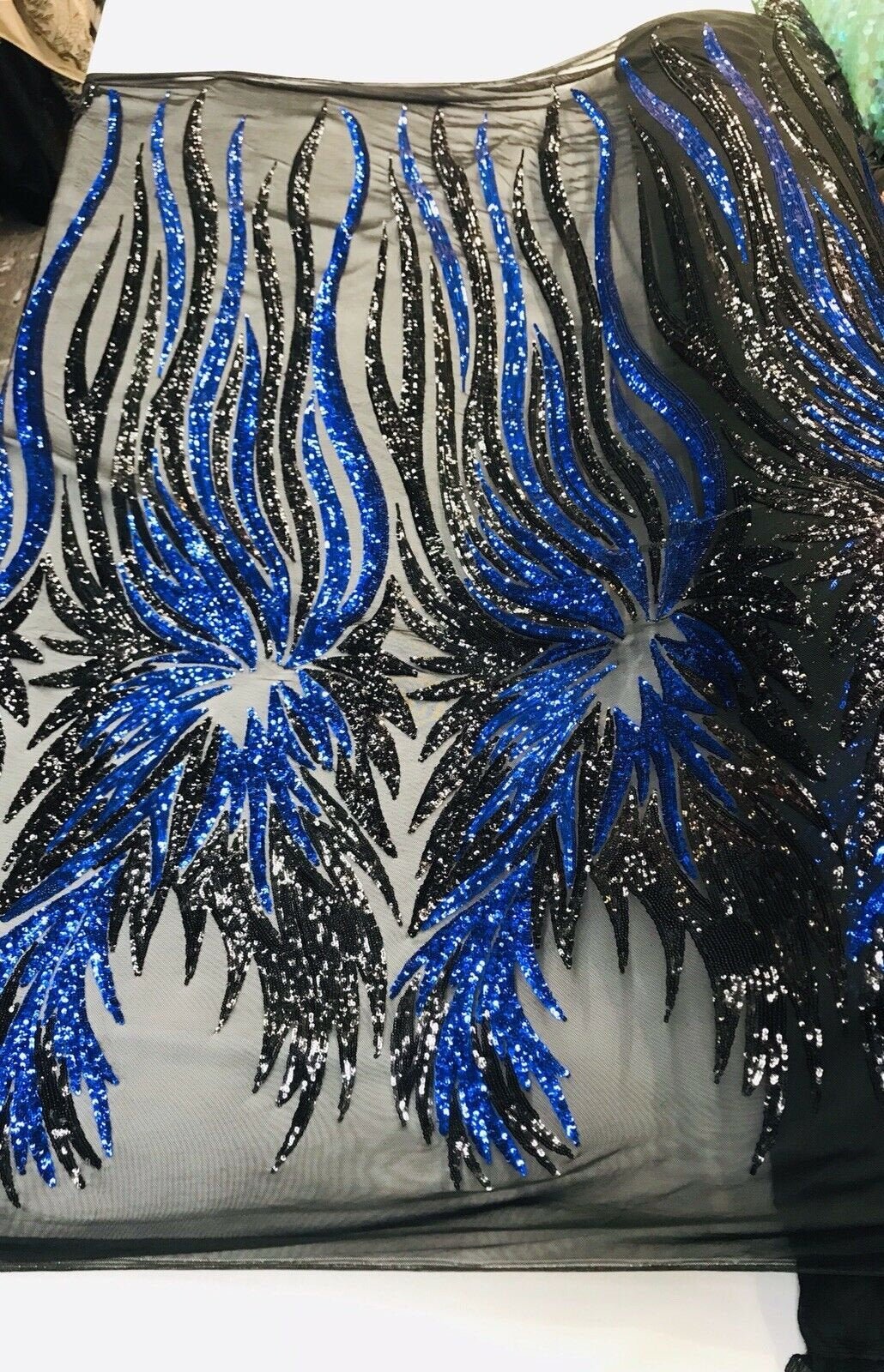 Wing Sequin Fabric 54” Wide| New Creations Fabric & Foam Inc.