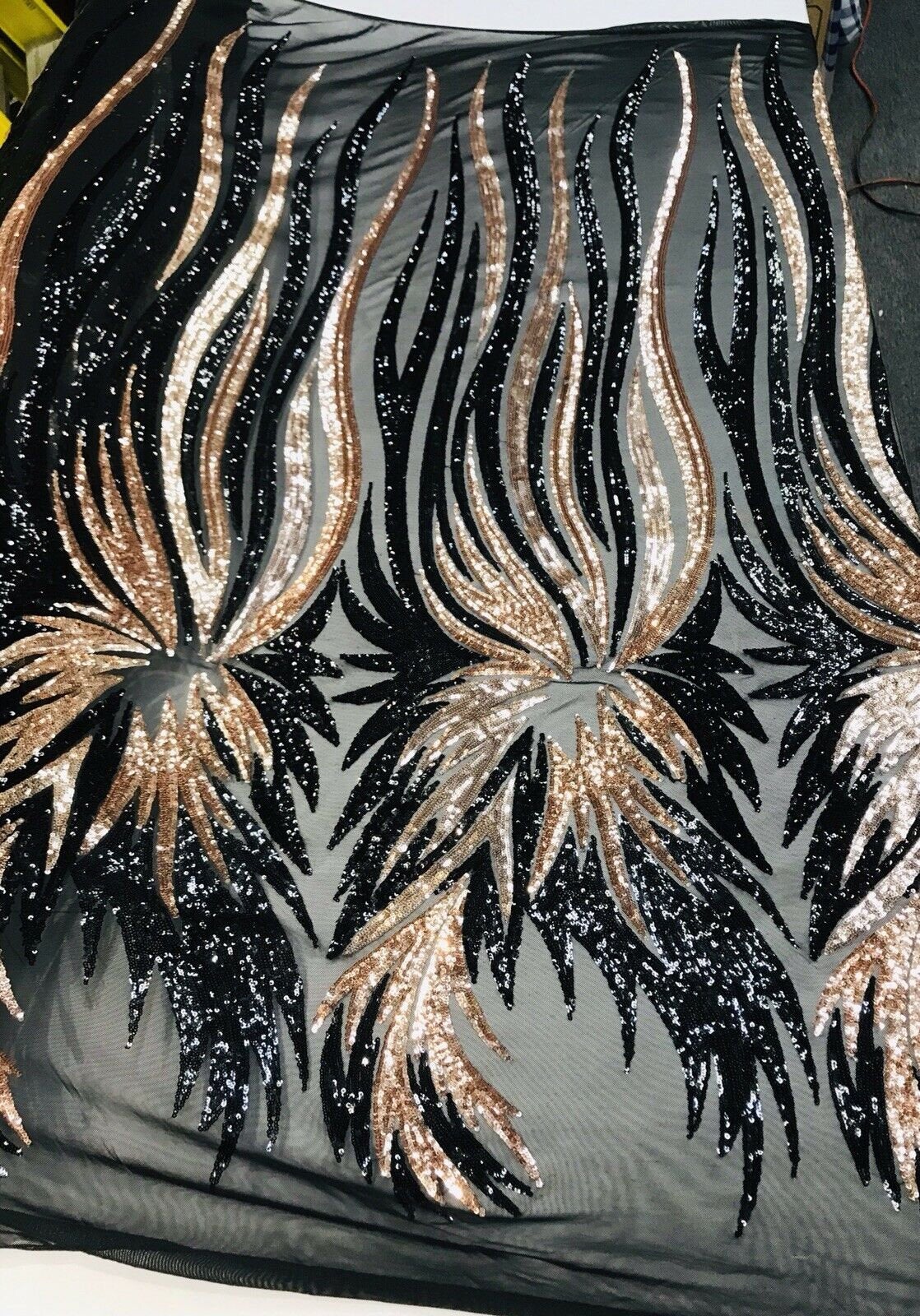 Wing Sequin Fabric 54” Wide| New Creations Fabric & Foam Inc.