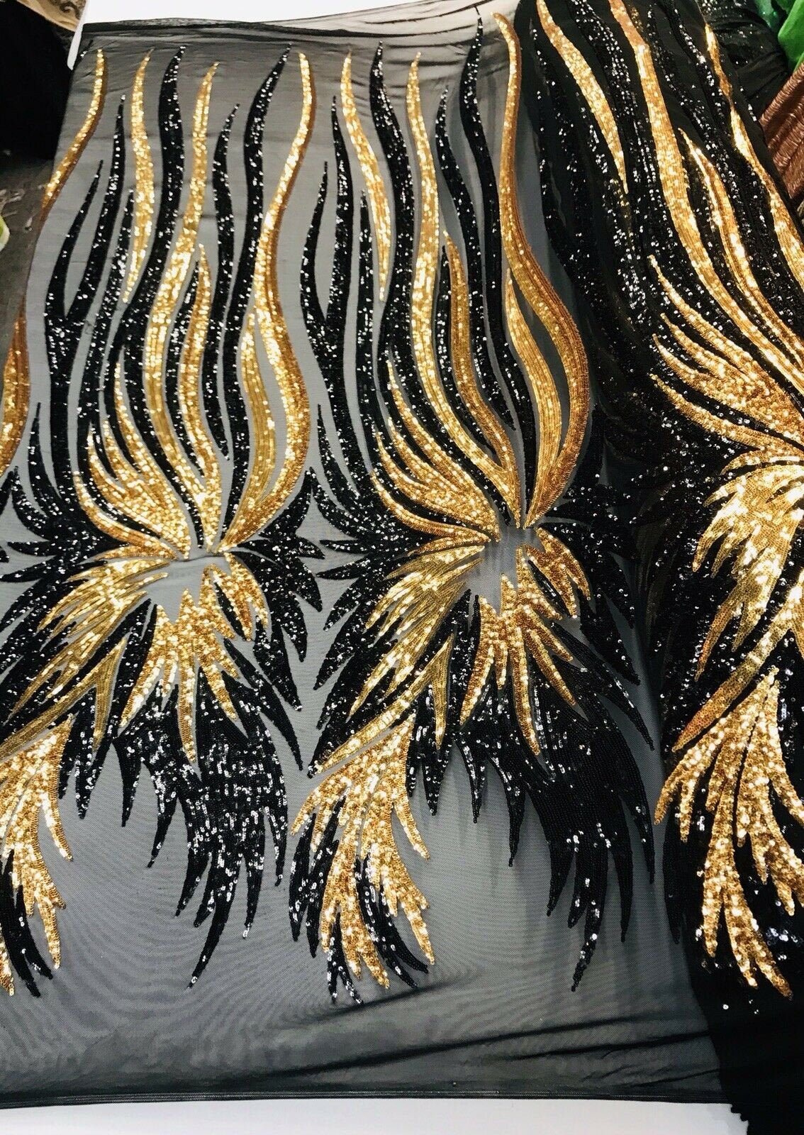 Wing Sequin Fabric 54” Wide| New Creations Fabric & Foam Inc.