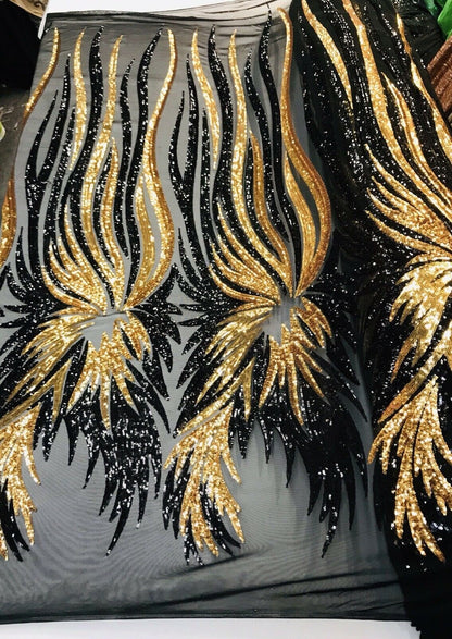 Wing Sequin Fabric 54” Wide| New Creations Fabric & Foam Inc.