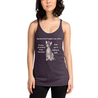 "DITCHED PRINCE CHARMING & GOT A SPHYNX" TANK